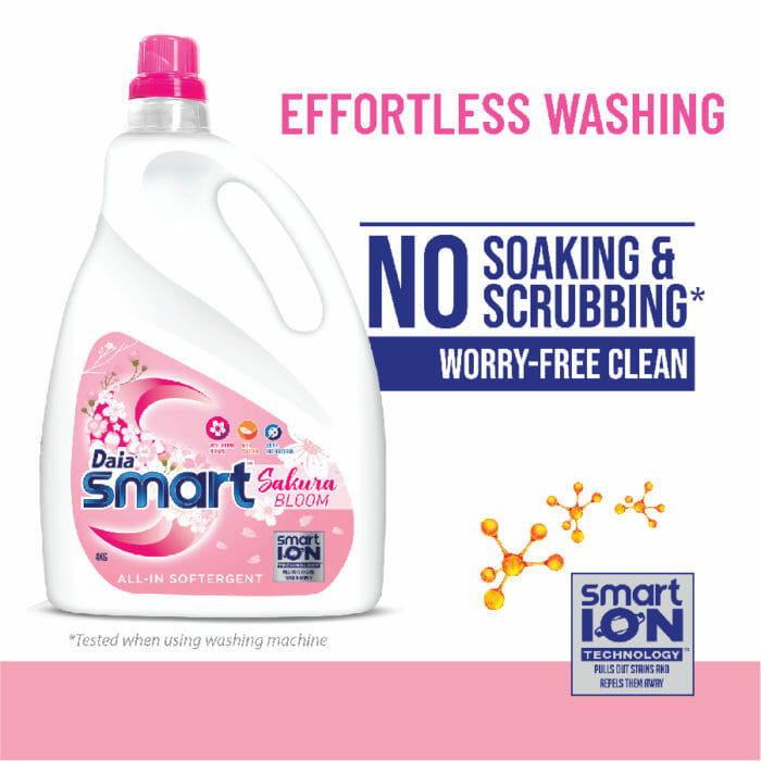 Daia Smart Liquid Detergent All-In Softergent Sakura Bloom 3.8kg ...